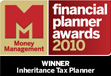 financial planner awards 2010 logo